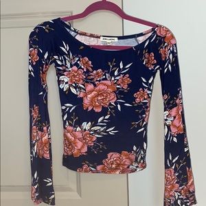 Billabong Off The Shoulder Floral Top